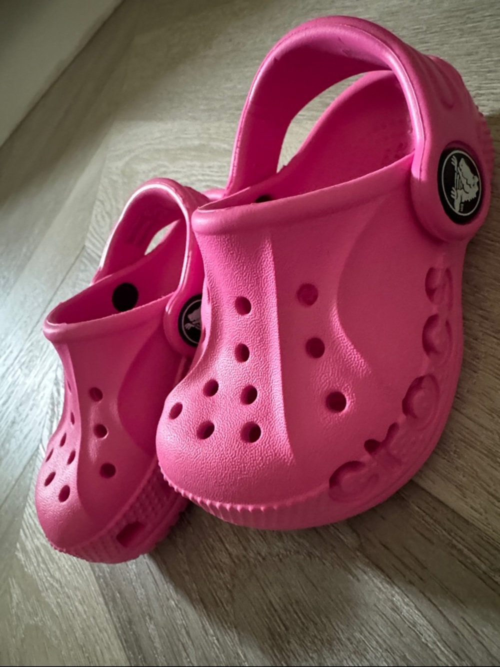 Toddler Pink Crocs - 4C